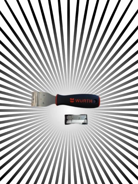 Würth Klingenschaber 2K inkl. 6 Klingen Kochfeldschaber Glasschaber - 071466335